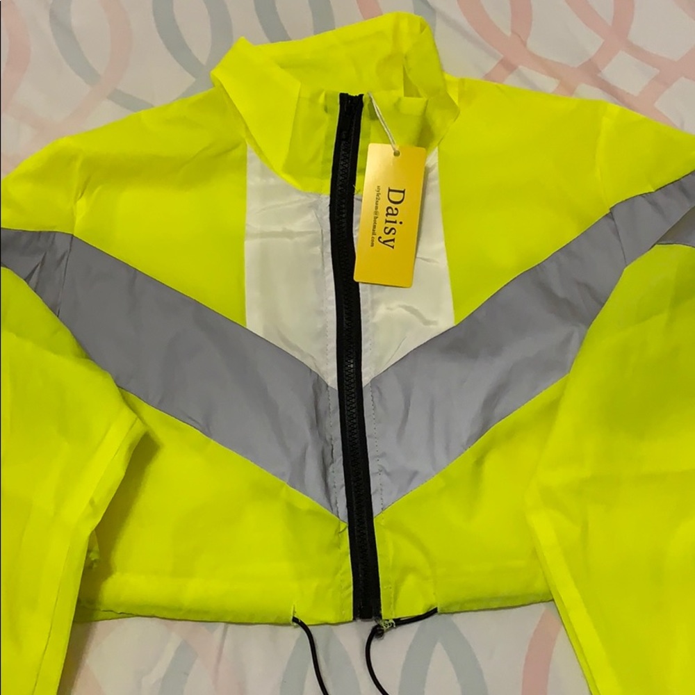 Neon crop jacket